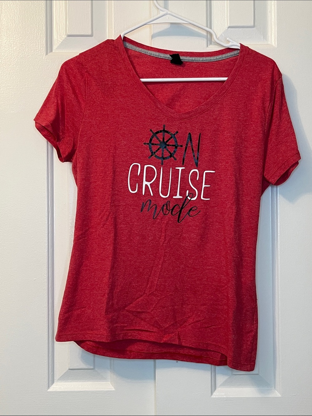 On Cruise Mode Vinyl Appliedโ T-Shirt Hanes Size S